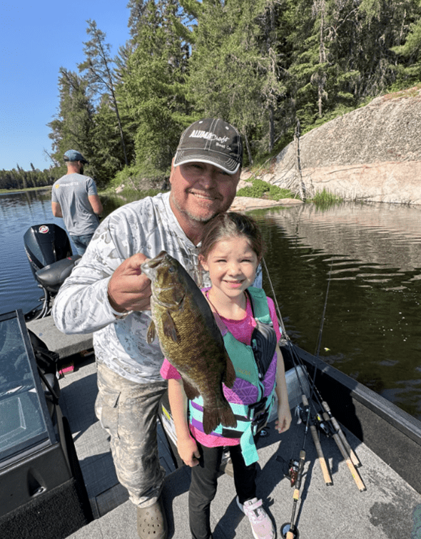 Father And Daughter Fishing